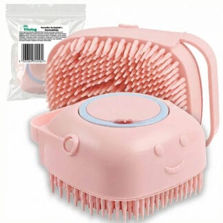 Myjka do Kąpieli Silikonowa Antybakteryjna Szczotka do Mycia Ciała Masażu z Dozownikiem