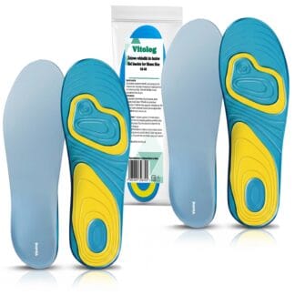 Zestaw 2 X Wkładki Ortopedyczne Żelowe Do Butów Roboczych Sportowych Trekkingowych Na Ostrogi Pięty 42-48