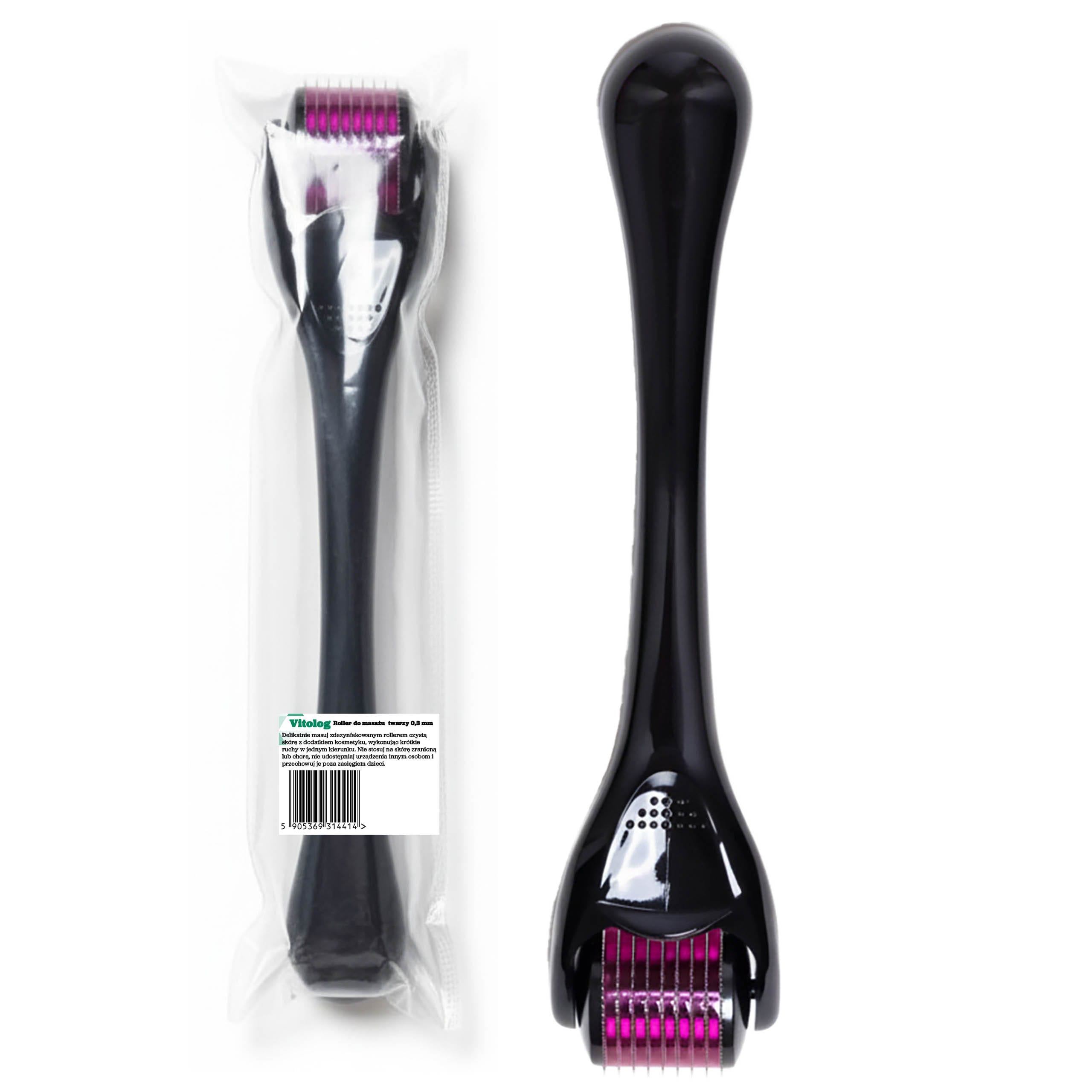 Derma Roller Mezoterapia Mikroigłowa Masażer Do Twarzy Brody Ciała 0,3 mm 10 Derma Roller Mezoterapia Mikroigłowa Masażer Do Twarzy Brody Ciała 0,3 mm - obrazek 10