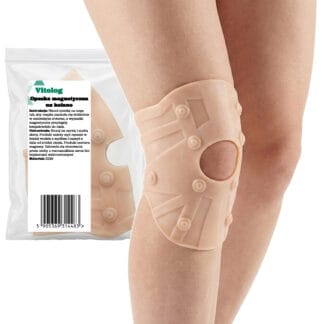 Opaska Magnetyczna na Kolano Ból Kolan Stabilizator Kolana z 10 Magnesami Elastyczna Żelowa na Bóle Reumatyczne