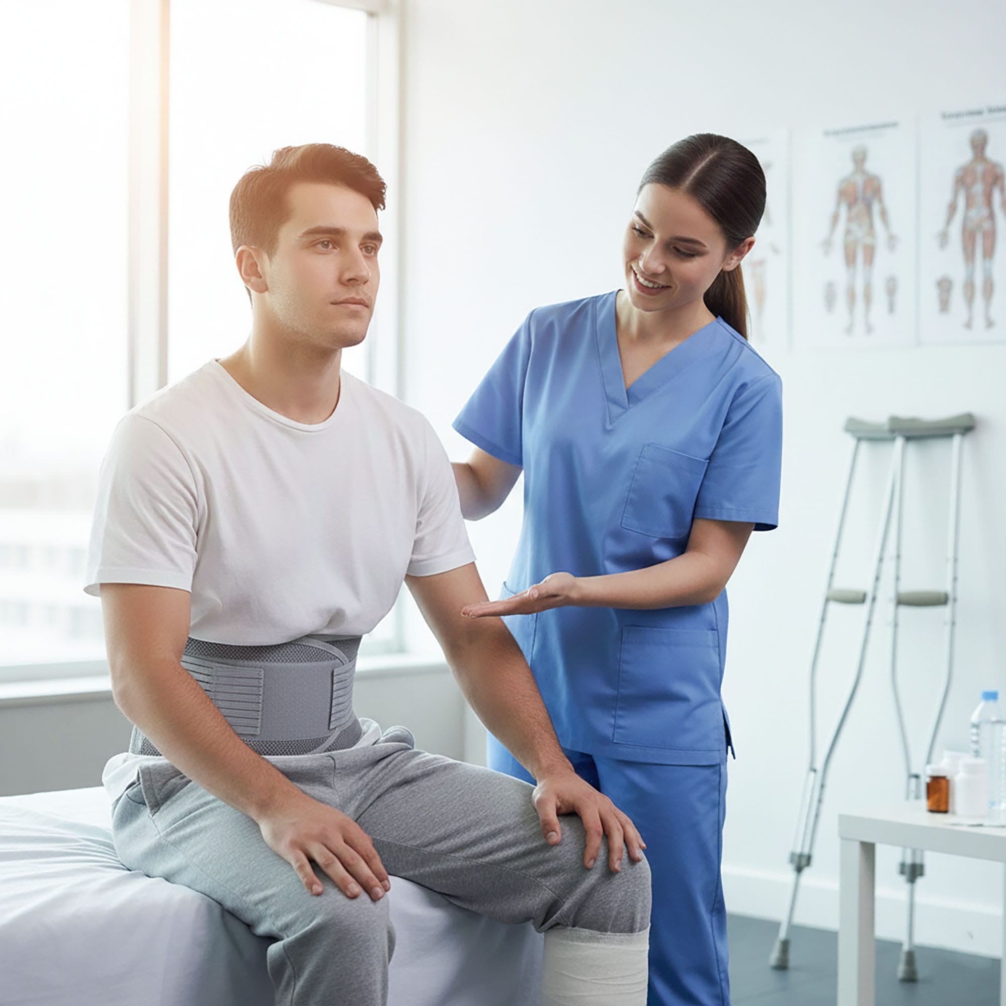 Pas Lędźwiowy Ortopedyczny Stabilizator Usztywniający na Kręgosłup Orteza 6 Pas Lędźwiowy Ortopedyczny Stabilizator Usztywniający na Kręgosłup Orteza - obrazek 6