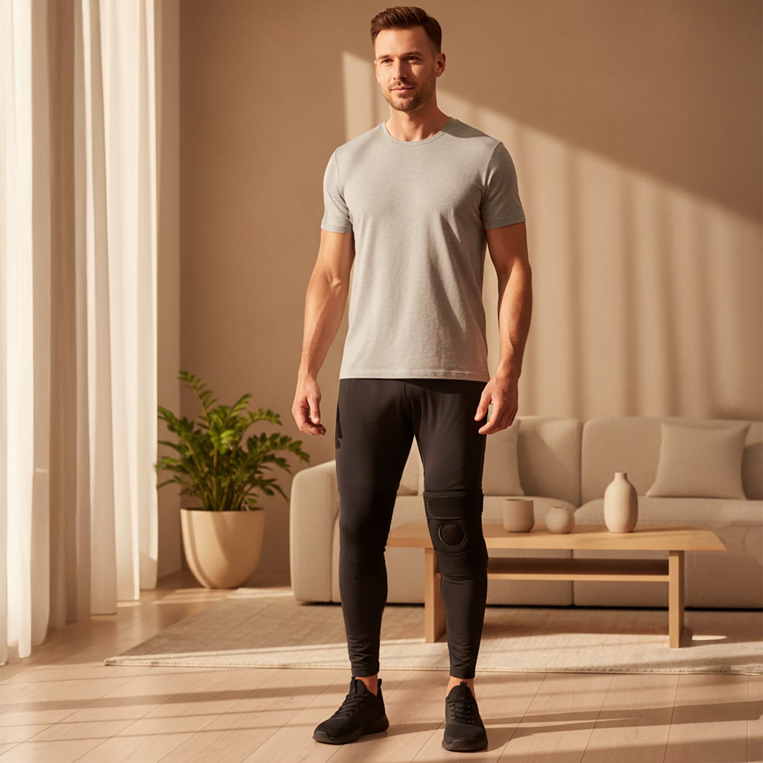 Stabilizator Kolana Opaska Ściągacz Usztywniacz na Kolano Rzepkę Sportowa Elastyczna 6 Stabilizator Kolana Opaska Ściągacz Usztywniacz na Kolano Rzepkę Sportowa Elastyczna - obrazek 6