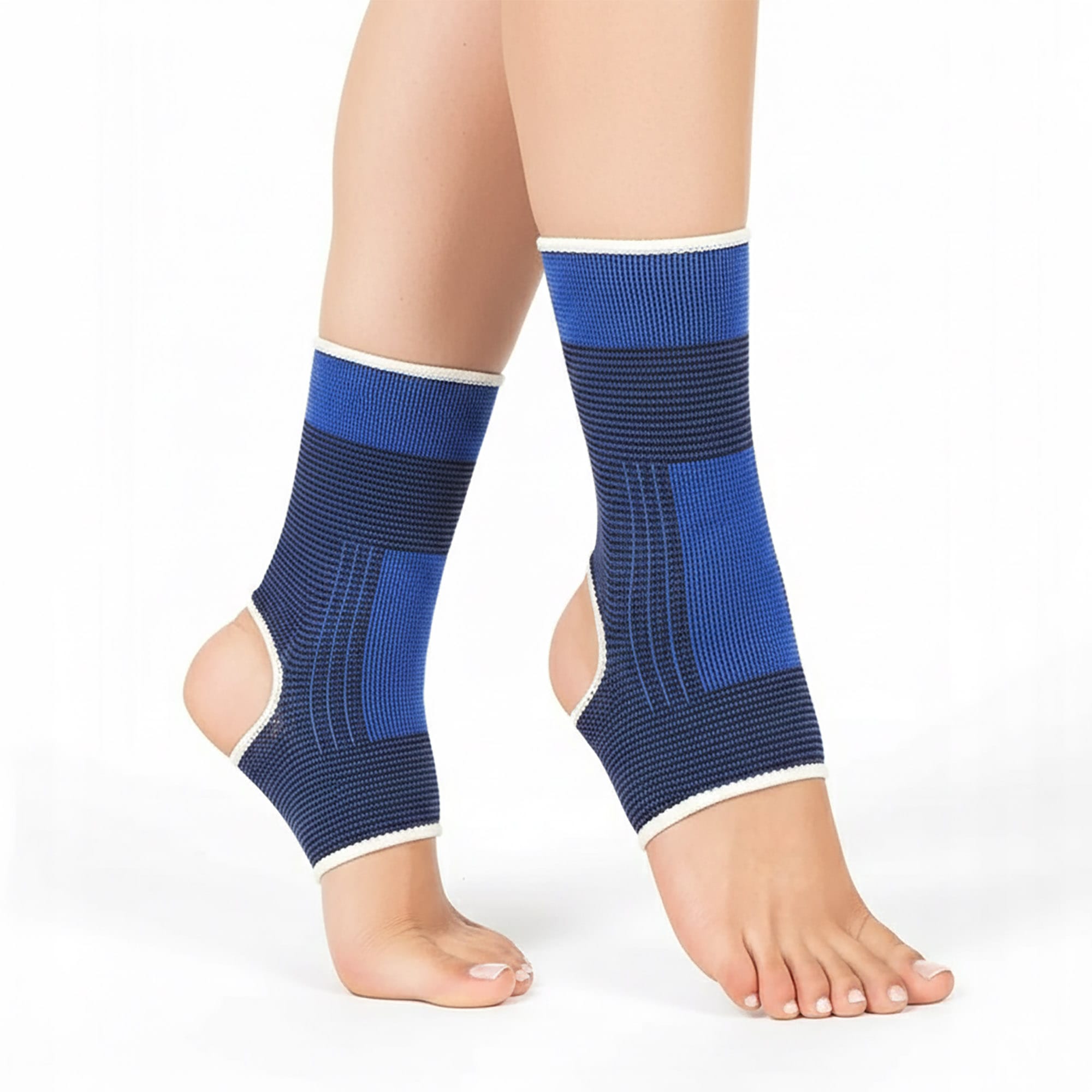 2x Opaska Kompresyjna na Kostkę Stabilizator Sportowy Ściągacz Kostki Stopy Elastyczna na Siłownię 8 2x Opaska Kompresyjna na Kostkę Stabilizator Sportowy Ściągacz Kostki Stopy Elastyczna na Siłownię - obrazek 8