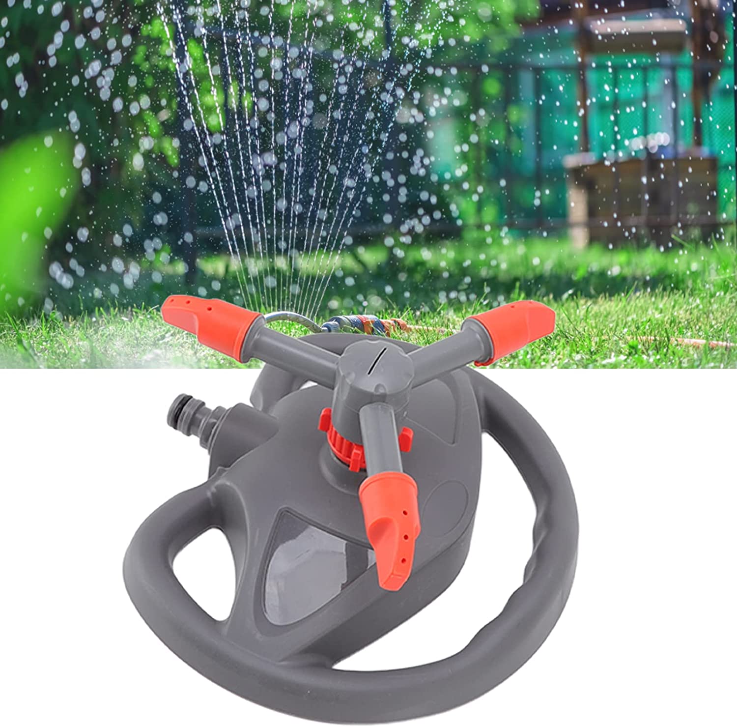 Zraszacz Ogrodowy Obrotowy do Węża Ogrodowego Podlewania Trawy Ogrodu Wody 9 Zraszacz Ogrodowy Obrotowy do Węża Ogrodowego Podlewania Trawy Ogrodu Wody - obrazek 9