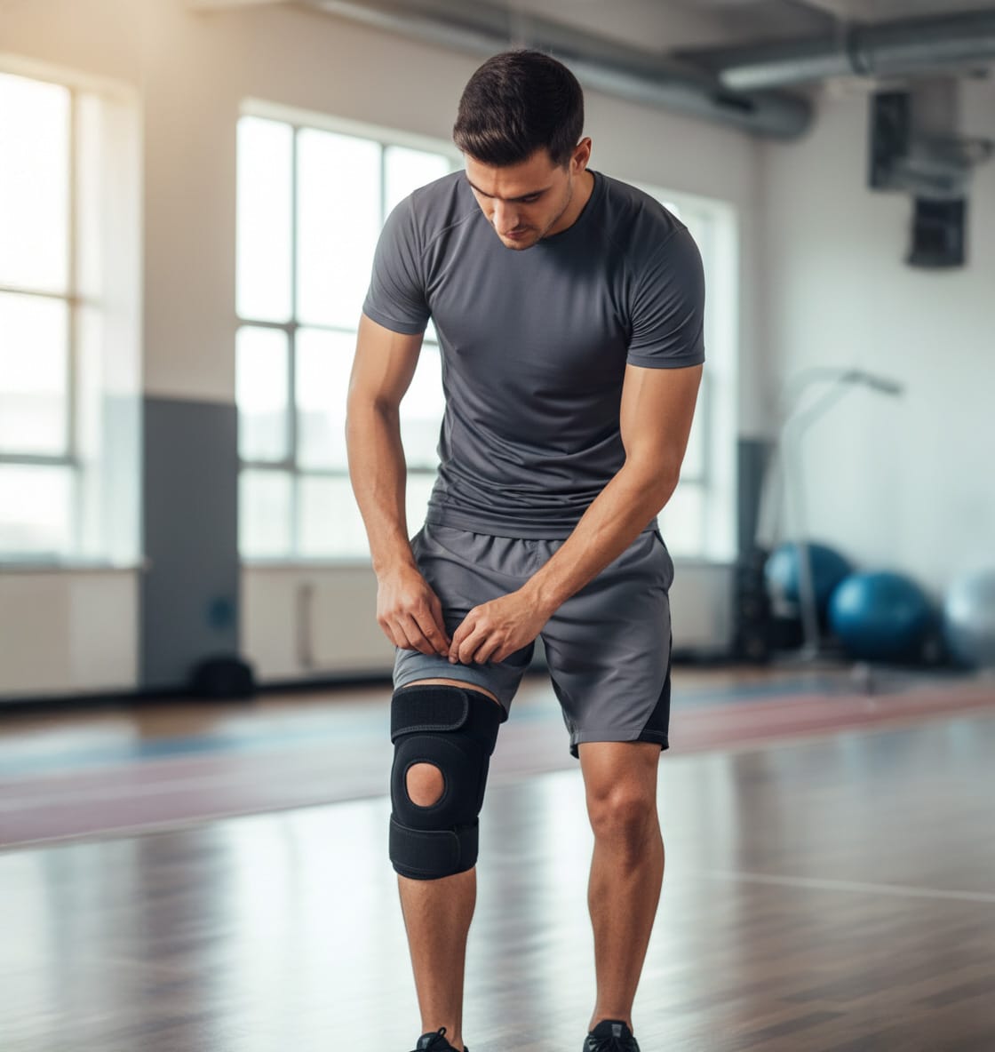 Stabilizator Kolana Opaska Ściągacz Usztywniacz na Kolano Rzepkę Sportowa Elastyczna 3 Stabilizator Kolana Opaska Ściągacz Usztywniacz na Kolano Rzepkę Sportowa Elastyczna - obrazek 3