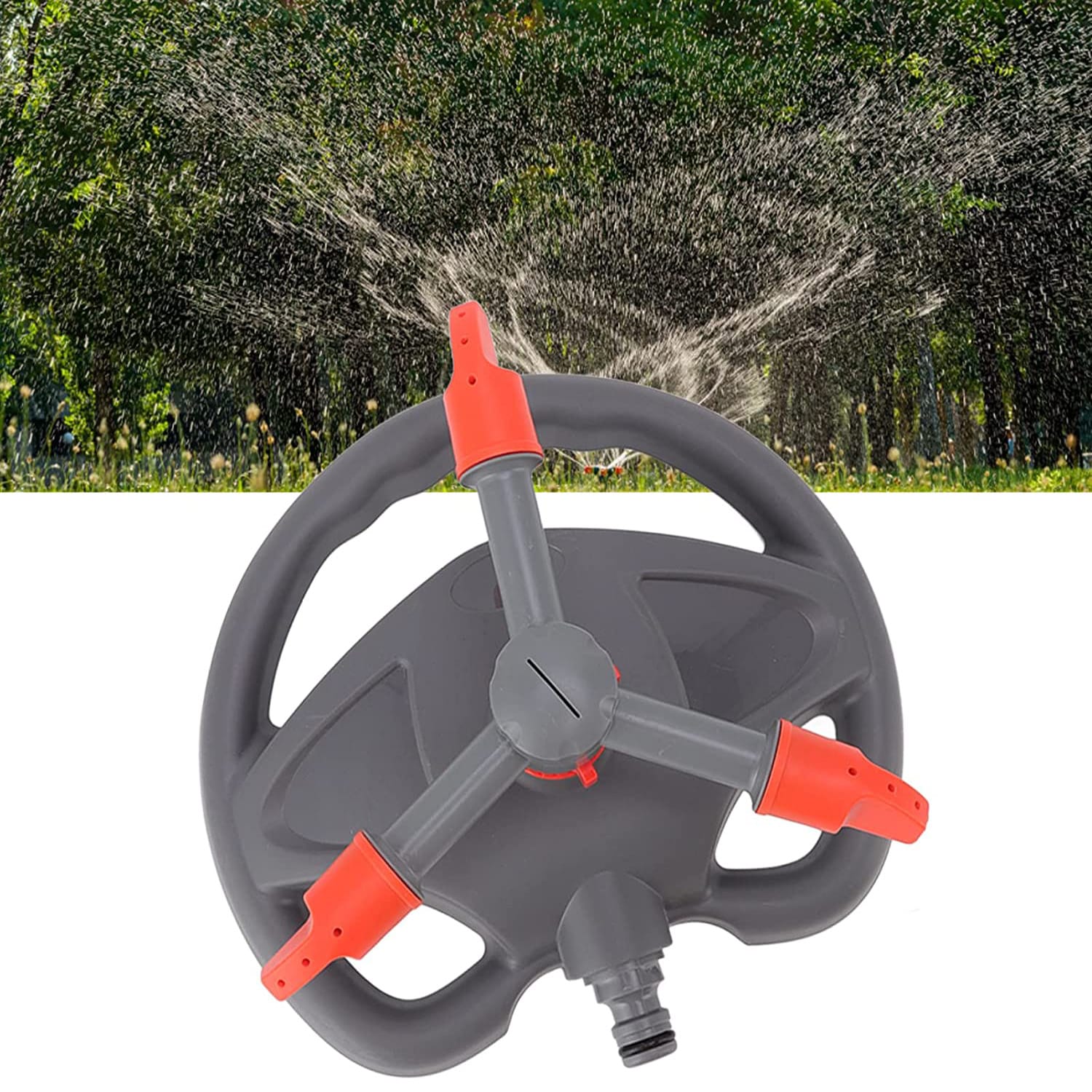 Zraszacz Ogrodowy Obrotowy do Węża Ogrodowego Podlewania Trawy Ogrodu Wody 8 Zraszacz Ogrodowy Obrotowy do Węża Ogrodowego Podlewania Trawy Ogrodu Wody - obrazek 8