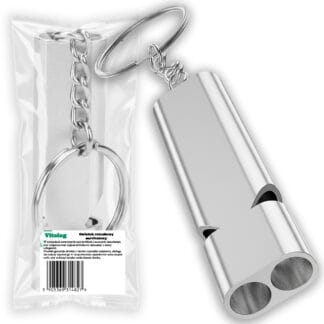 Gwizdek Sygnałowy Alarmowy Turystyczny Treningowy Survival Metalowy w Góry Ostrzegawczy dla Dzieci i Dorosłych