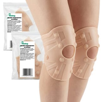 2x Opaska Magnetyczna na Kolano Ból Kolan Stabilizator Kolana z 10 Magnesami Elastyczna Żelowa na Bóle Reumatyczne