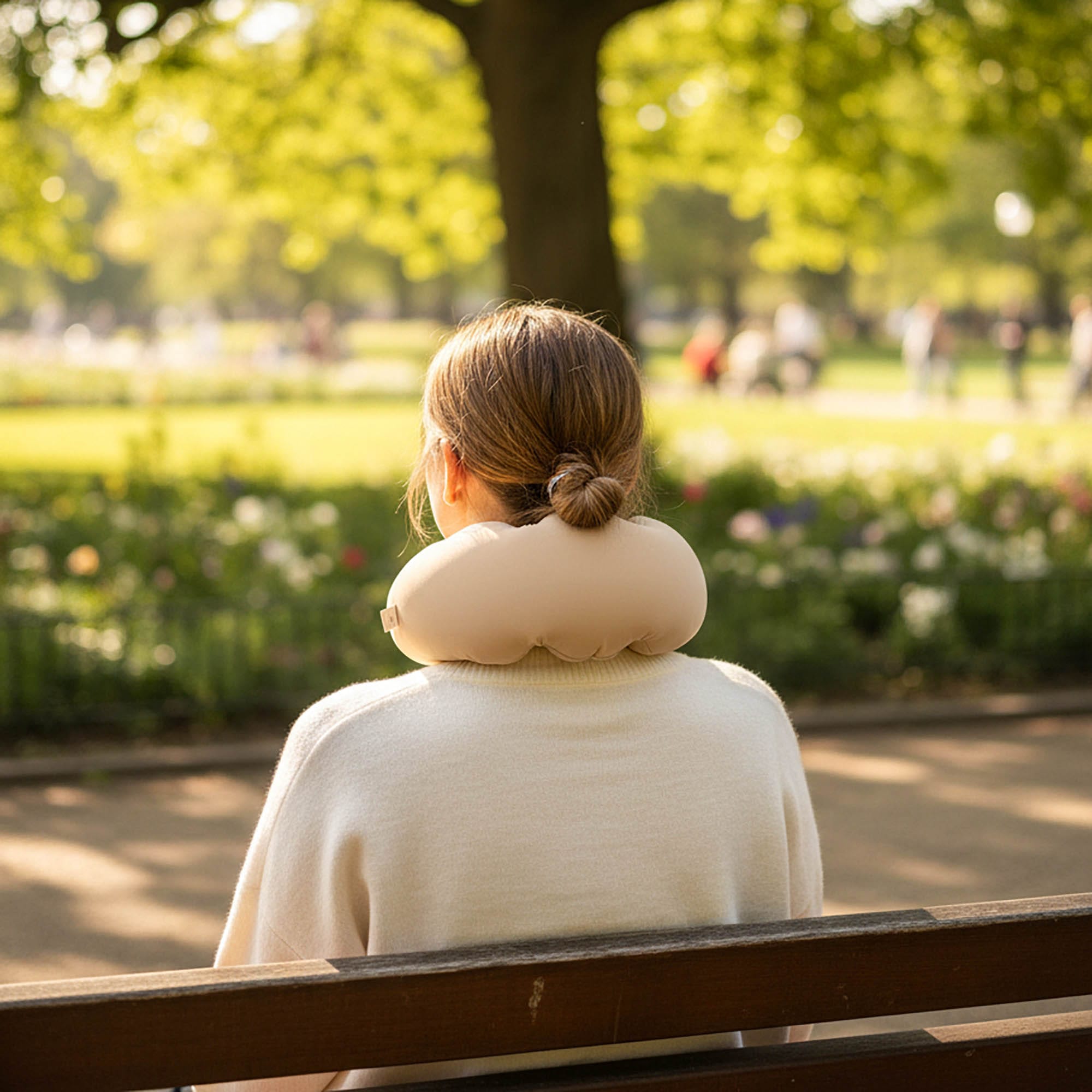 Poduszka Podróżna Dmuchana Turystyczna Rogal na Szyję do Spania Samolotu 6 Poduszka Podróżna Dmuchana Turystyczna Rogal na Szyję do Spania Samolotu - obrazek 6