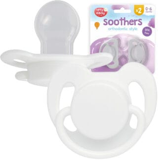 Smoczek Ortodontyczny Dla Niemowląt 0-6 Miesięcy Uspokajający Silikonowy