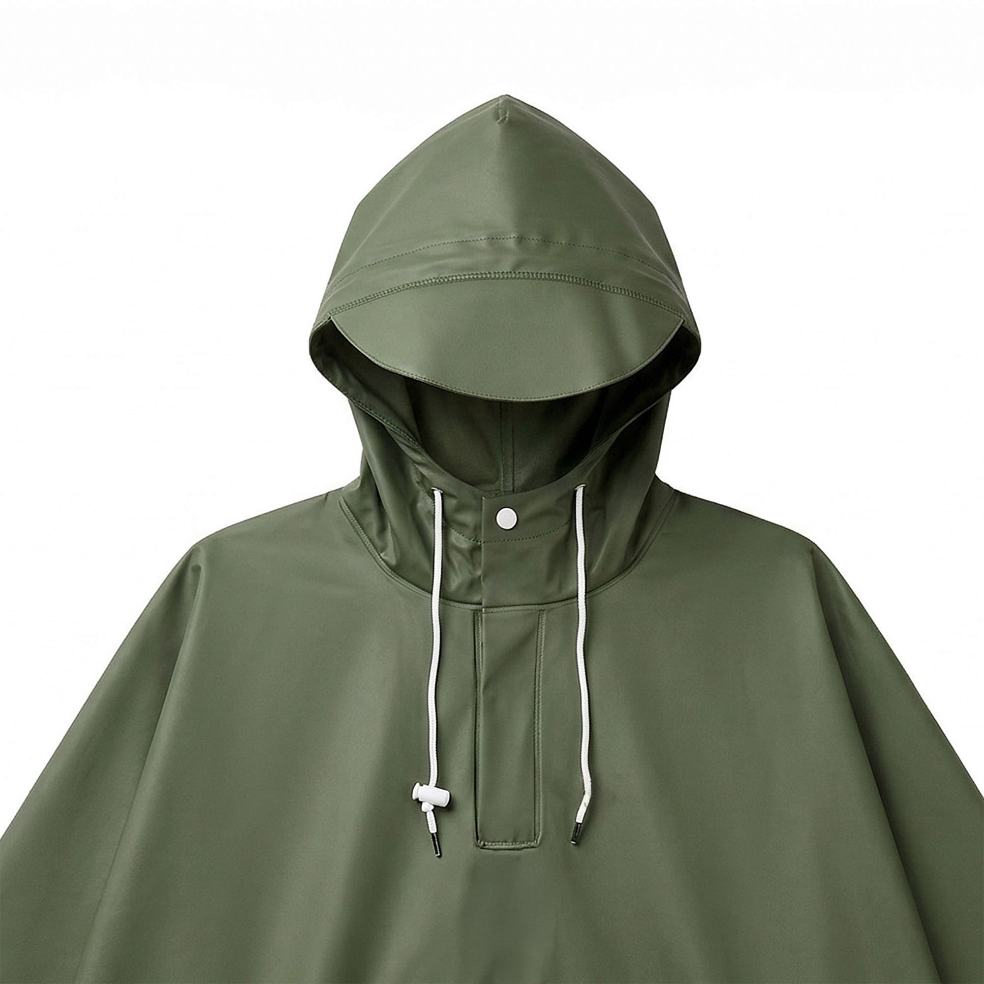 Płaszcz Przeciwdeszczowy Peleryna Ponczo z Kapturem Damski Męski Duży z Daszkiem i Kieszenią 10 Płaszcz Przeciwdeszczowy Peleryna Ponczo z Kapturem Damski Męski Duży z Daszkiem i Kieszenią - obrazek 10