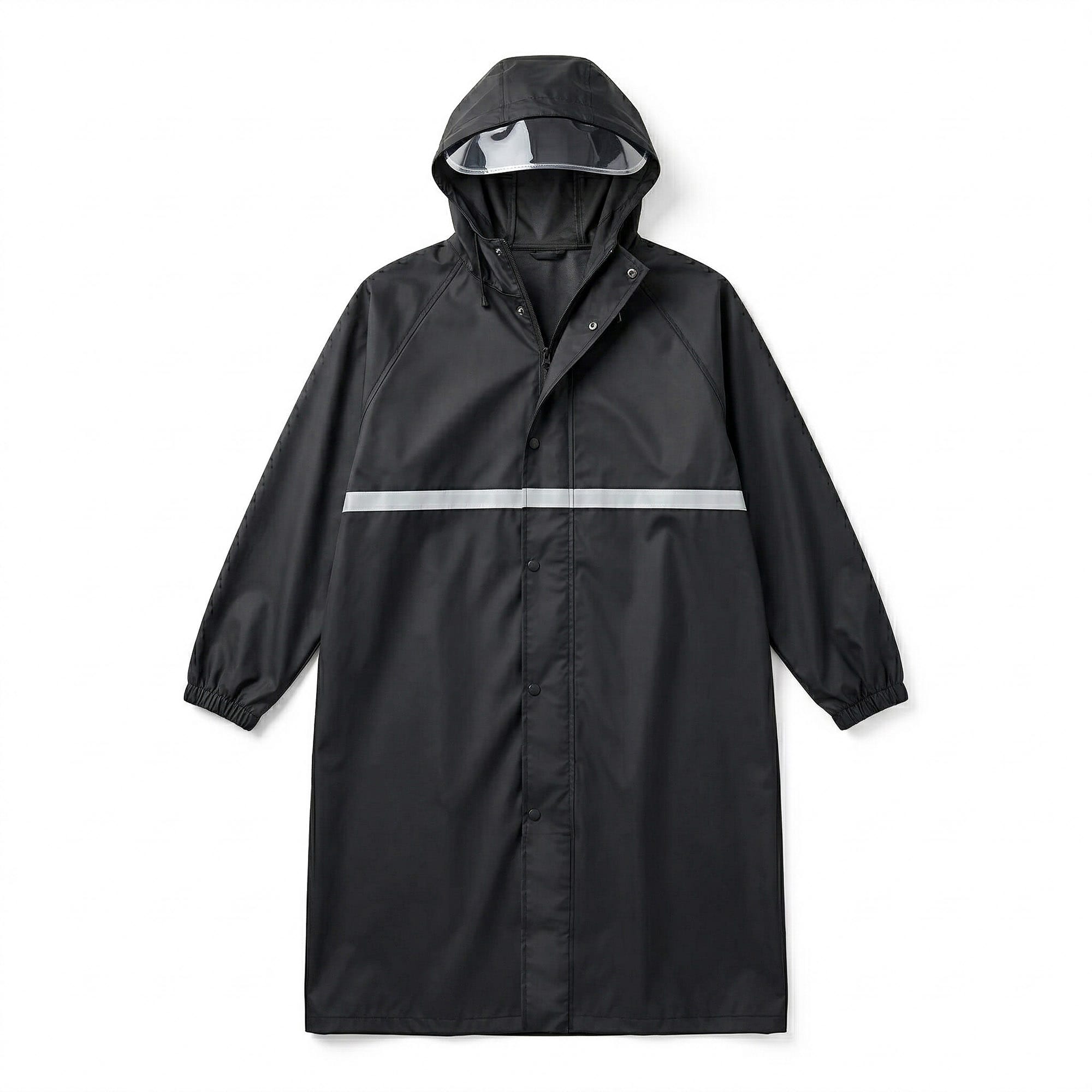 Płaszcz Przeciwdeszczowy Peleryna Ponczo z Kapturem Damski Męski Duży z Daszkiem i Odblaskiem 9 Płaszcz Przeciwdeszczowy Peleryna Ponczo z Kapturem Damski Męski Duży z Daszkiem i Odblaskiem - obrazek 9