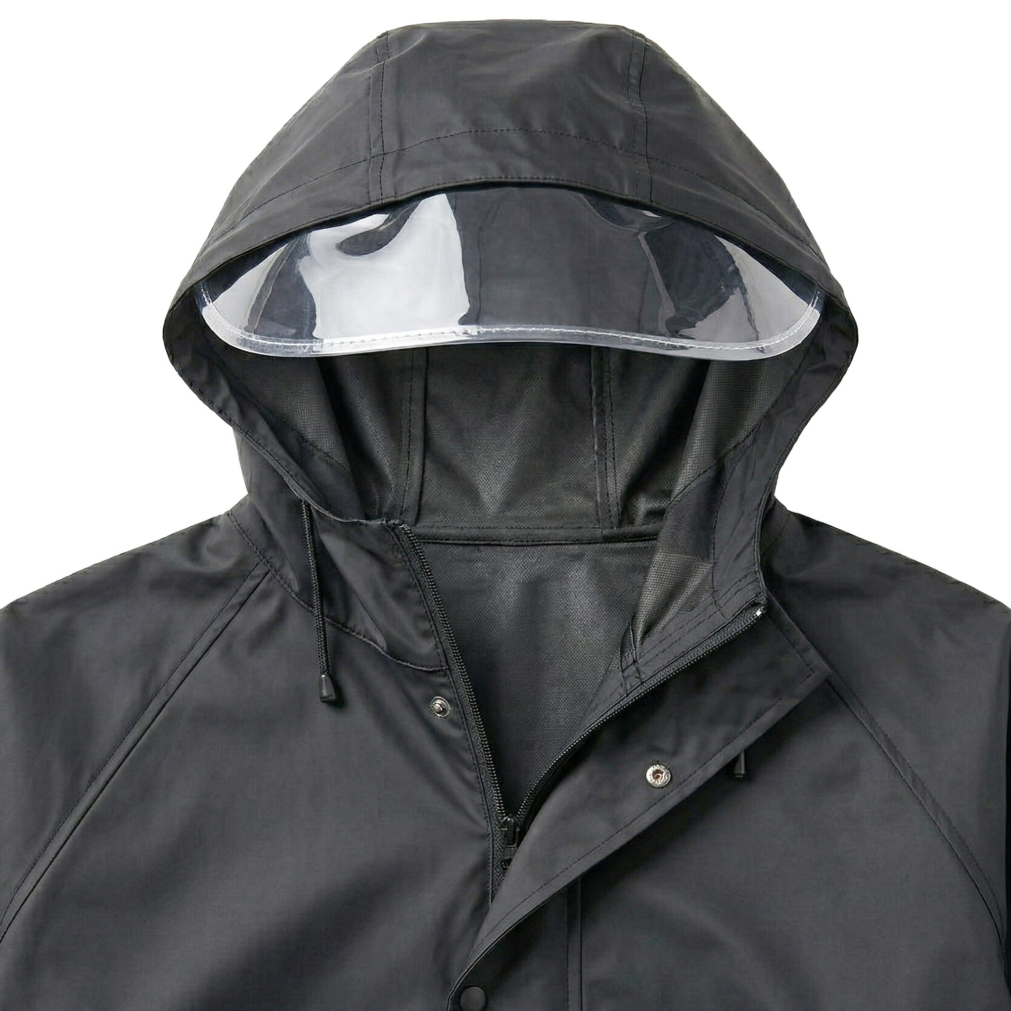 Płaszcz Przeciwdeszczowy Peleryna Ponczo z Kapturem Damski Męski Duży z Daszkiem i Odblaskiem 11 Płaszcz Przeciwdeszczowy Peleryna Ponczo z Kapturem Damski Męski Duży z Daszkiem i Odblaskiem - obrazek 11