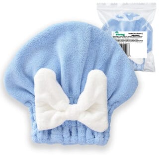 Ręcznik Turban na Głowę do Suszenia Włosów Szybkoschnący z Mikrofibry Gruby