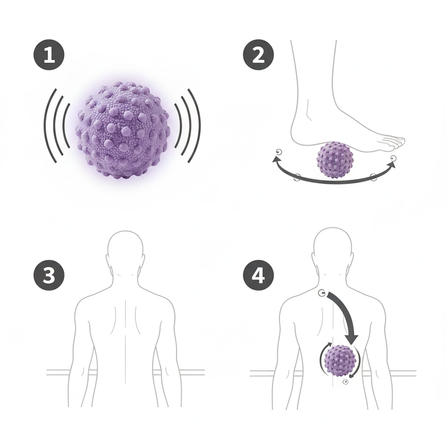 Piłka do Masażu Rolowania Ciała Mięśni Piłeczka Rehabilitacyjna z Kolcami 11 Piłka do Masażu Rolowania Ciała Mięśni Piłeczka Rehabilitacyjna z Kolcami - obrazek 11