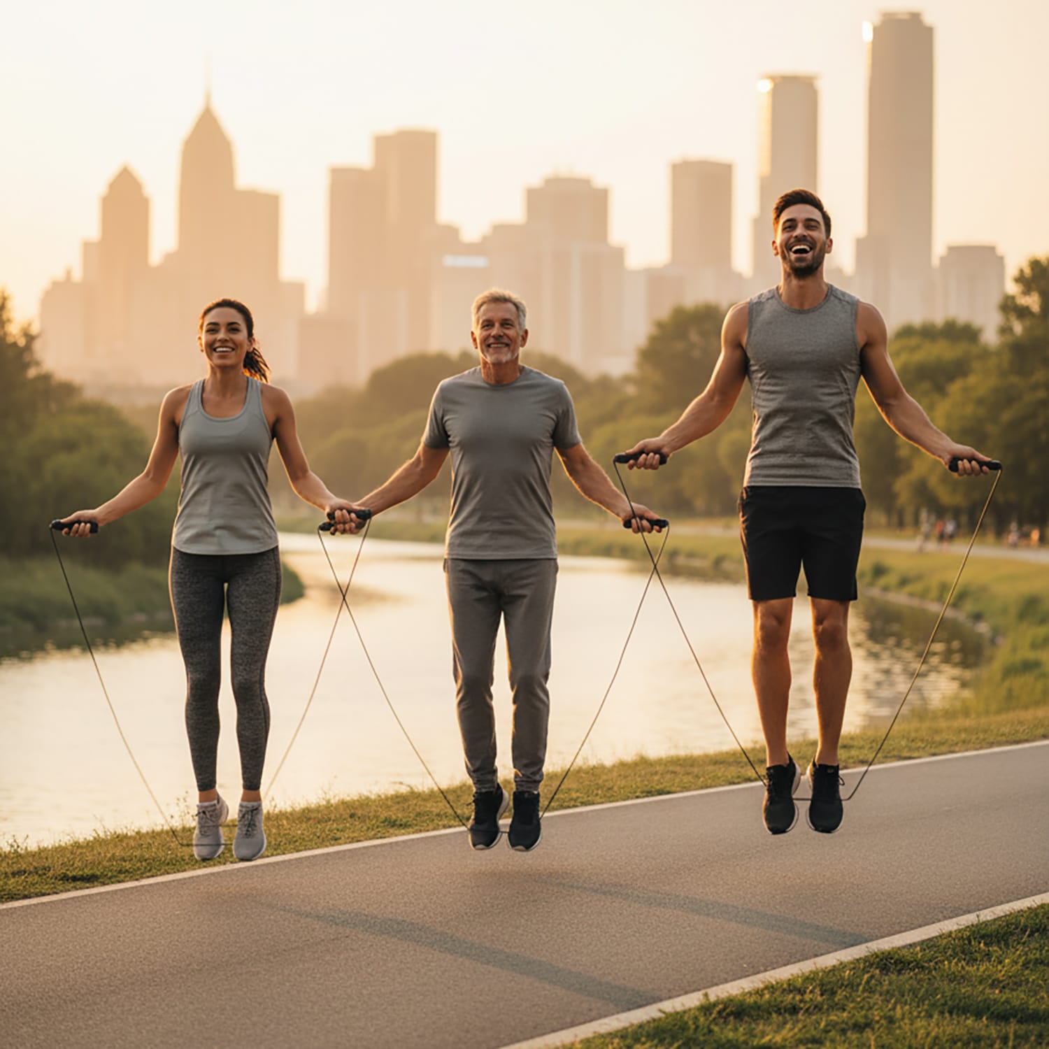 Skakanka Treningowa Bokserska Crossfit Regulowana do Ćwiczeń Stalowa Linka 3m 3 Skakanka Treningowa Bokserska Crossfit Regulowana do Ćwiczeń Stalowa Linka 3m - obrazek 3