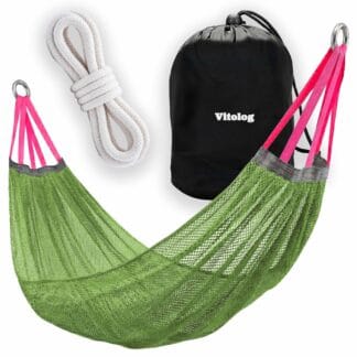 Hamak Ogrodowy Turystyczny Dwuosobowy do Ogrodu na Taras 210x140 cm Duży