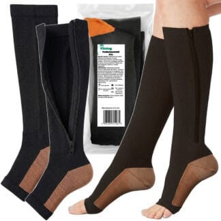 Podkolanówki Uciskowe Skarpety Kompresyjne Przeciwżylakowe na Żylaki Długie