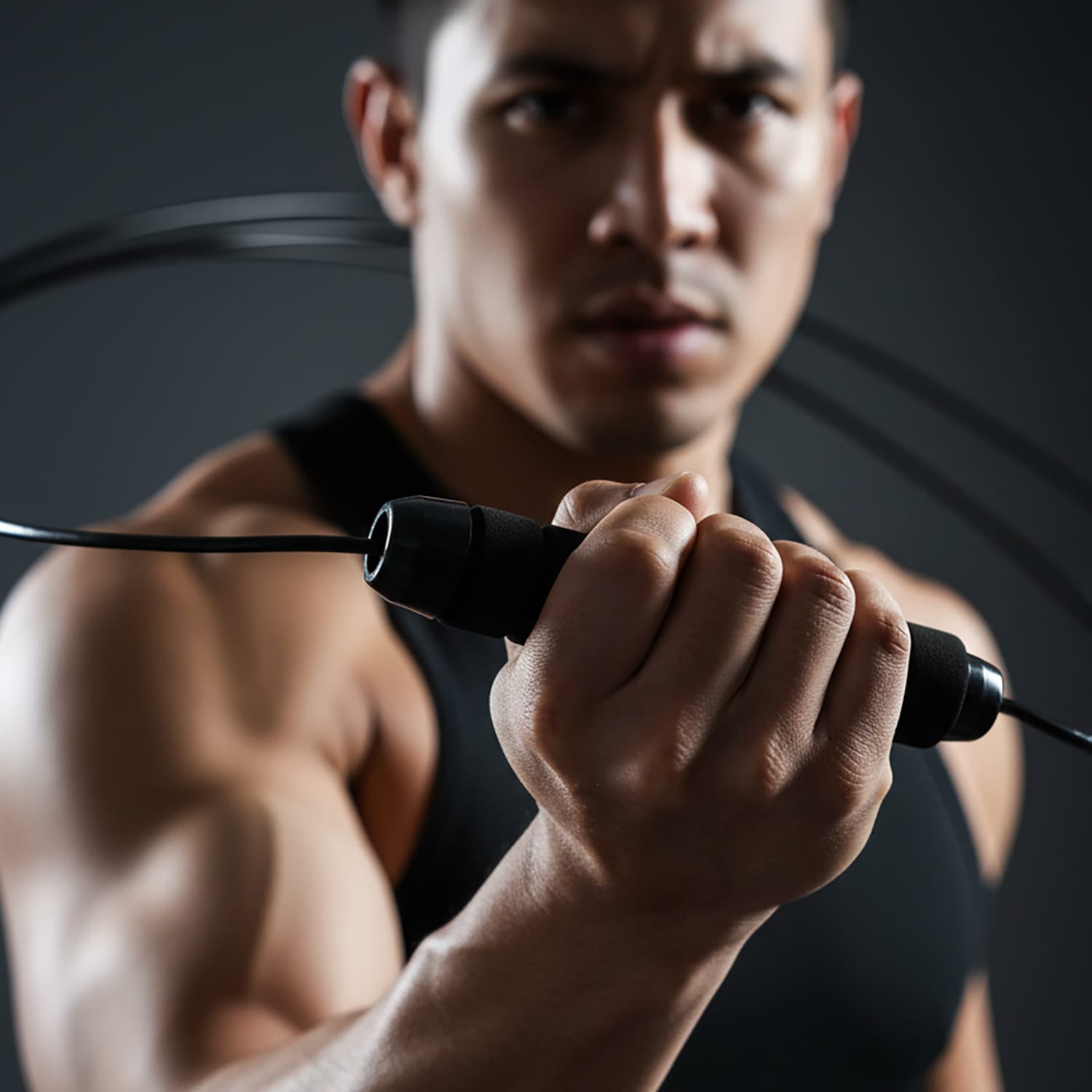 Skakanka Treningowa Bokserska Crossfit Regulowana do Ćwiczeń Stalowa Linka 3m 6 Skakanka Treningowa Bokserska Crossfit Regulowana do Ćwiczeń Stalowa Linka 3m - obrazek 6