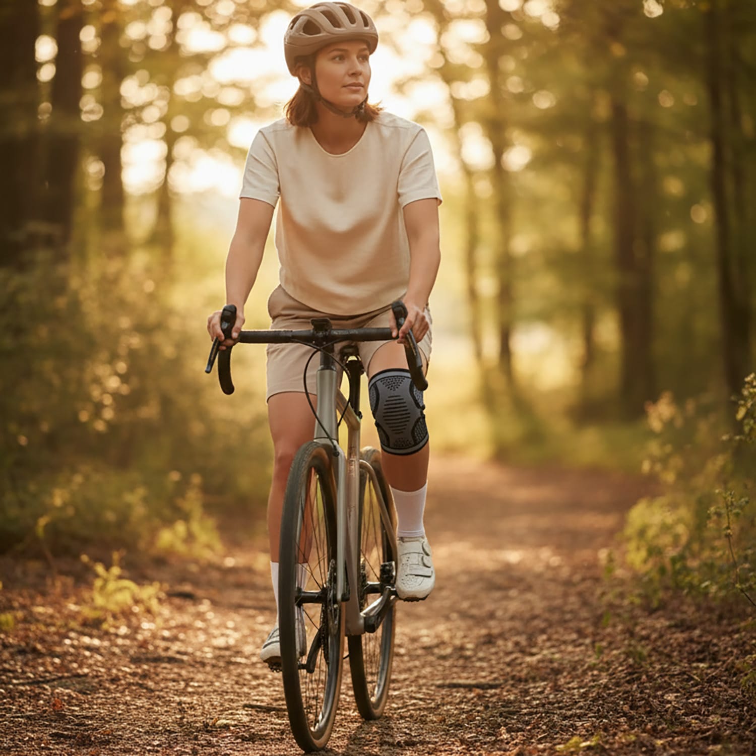 Opaska Kompresyjna na Kolano Stabilizator Sportowy Ściągacz Kolana Elastyczna na Siłownię 8 Opaska Kompresyjna na Kolano Stabilizator Sportowy Ściągacz Kolana Elastyczna na Siłownię - obrazek 8