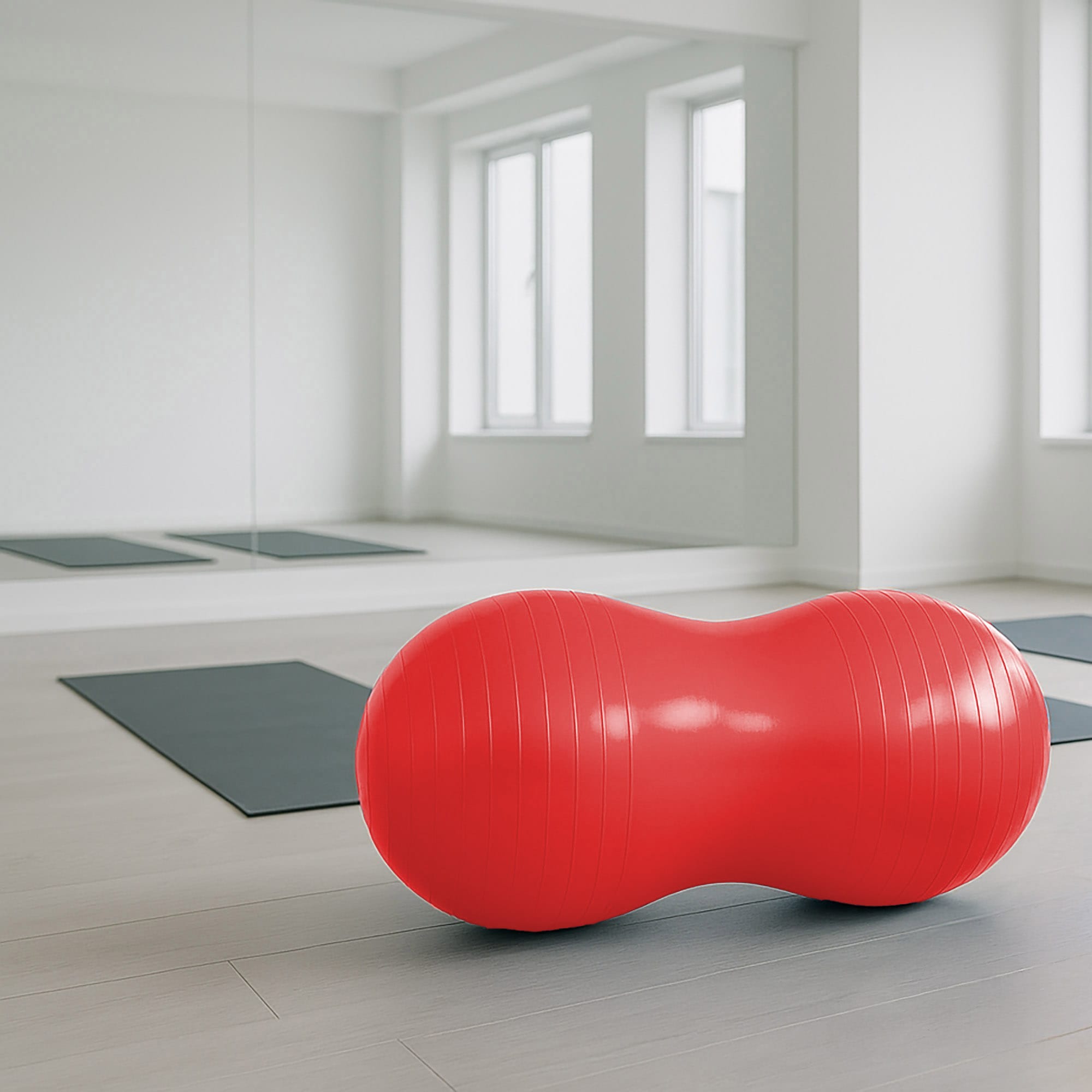 Piłka Rehabilitacyjna Gimnastyczna Do Ćwiczeń Fasolka Orzeszek Fitness Jogi 80x40 z Pompką 6 Piłka Rehabilitacyjna Gimnastyczna Do Ćwiczeń Fasolka Orzeszek Fitness Jogi 80x40 z Pompką - obrazek 6